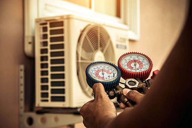 Professional Hvac Installation technician working in Abington, MA